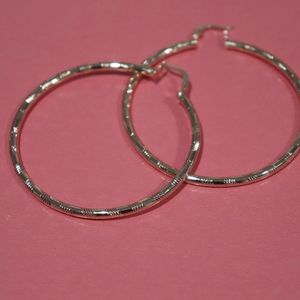 Big loop earrings